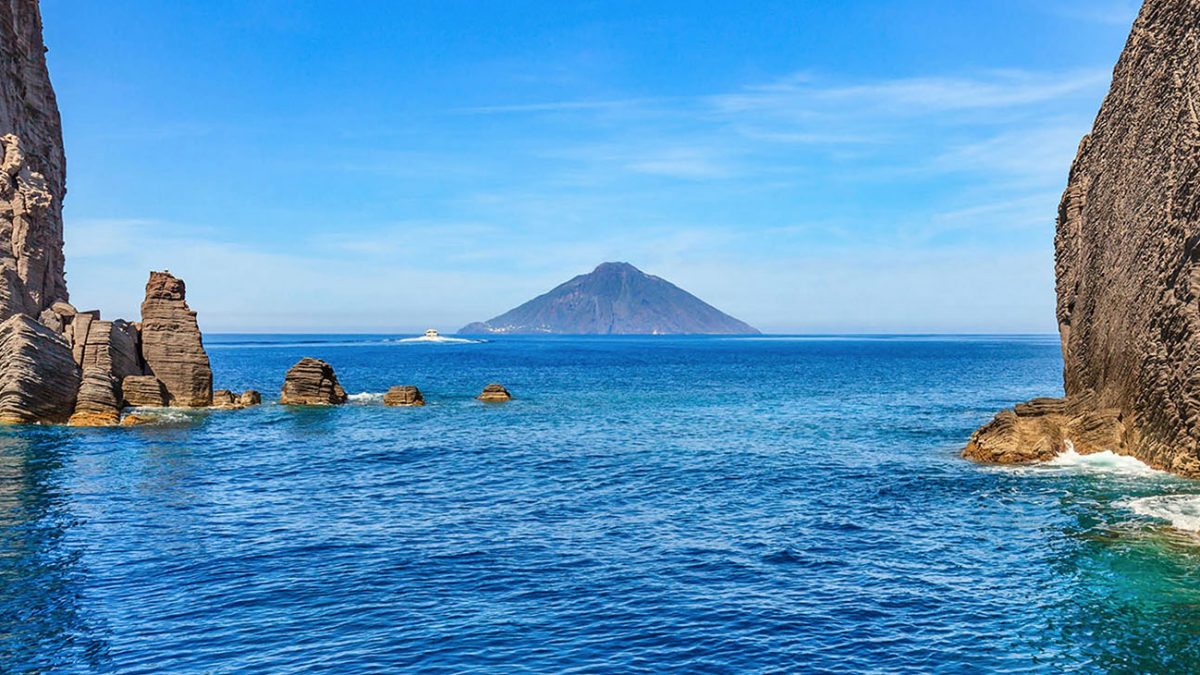 Vista delle Isole Eolie