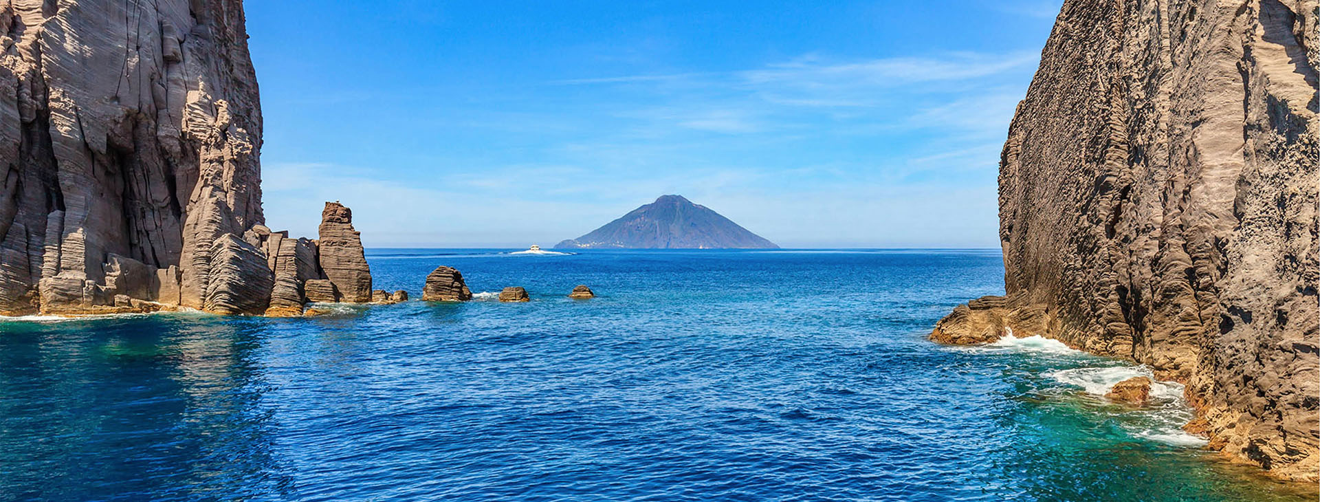 Vista delle Isole Eolie