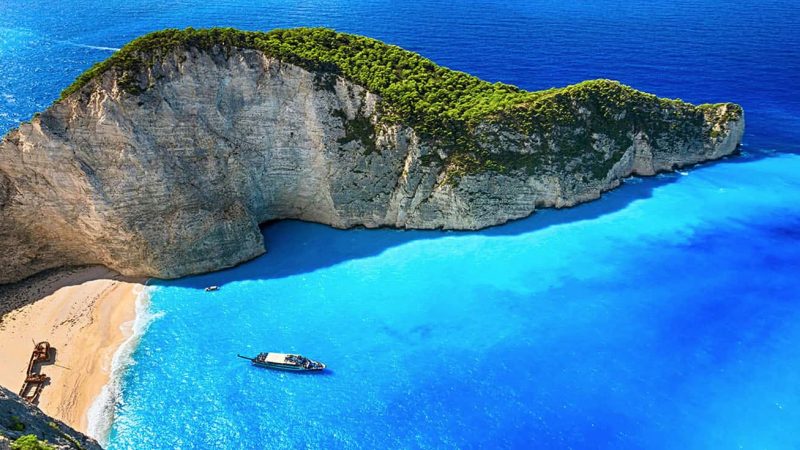 Vista delle Isole Ioniche della Grecia